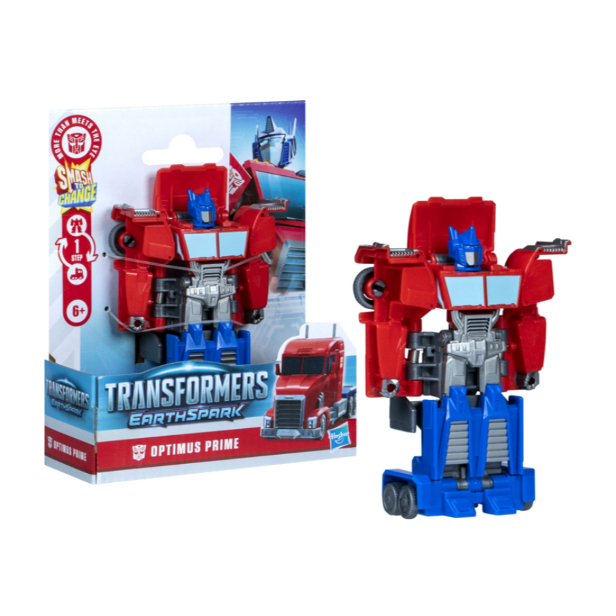 TRANSFORMERS EARTHSPARK 1 STEP SMASH CHANGERS OPTIMUS PRIME ฟิกเกอร์