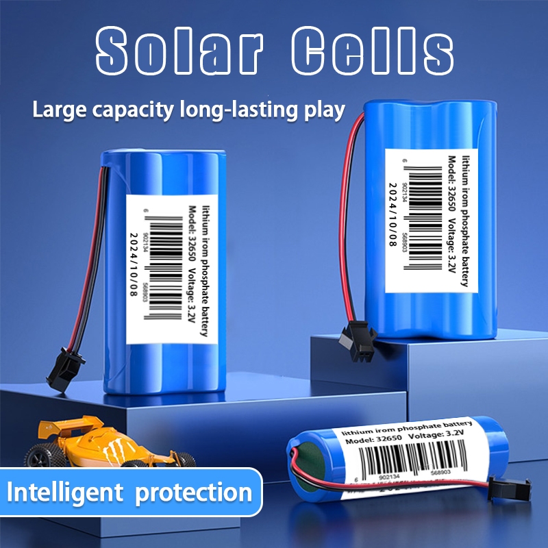 แบตลิเธียม 32650 LiFePo4 3.2V ความจุ 6Ah 12Ah 18Ah 24Ah สำหรับโคมโซล่าเซลล์ สปอตไลท์ ใช้งานทนทาน