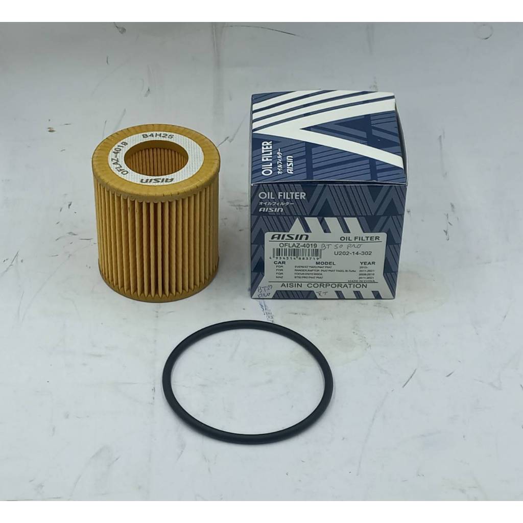 กรองน้ำมันเครื่อง AISIN FORD EVEREST /RANGER เรนเจอร์ HI-RIDER/ MAZDA BT-50 PRO ปี 201 - 2022 เป็นกรองกระดาษ [OFLA-4019