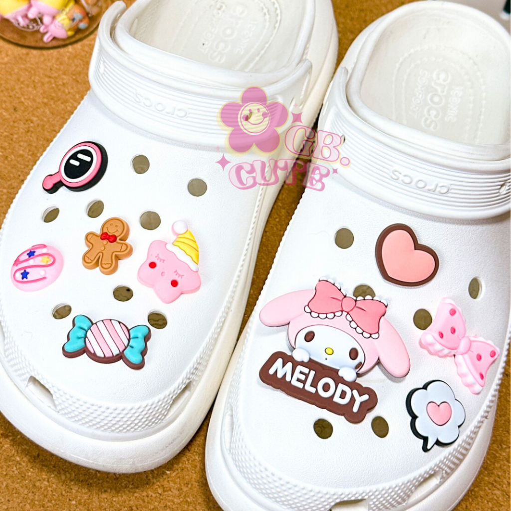 ตัวติดรองเท้า Jibbitz แบบเซ็ท ลาย MY MELODY 9 ชิ้น สินค้าพร้อมส่งจากไทย จัดส่งเร็ว ราคา ถูกที่สุด ดีลบีเคเค แกลเลอรีภาพที่ 3