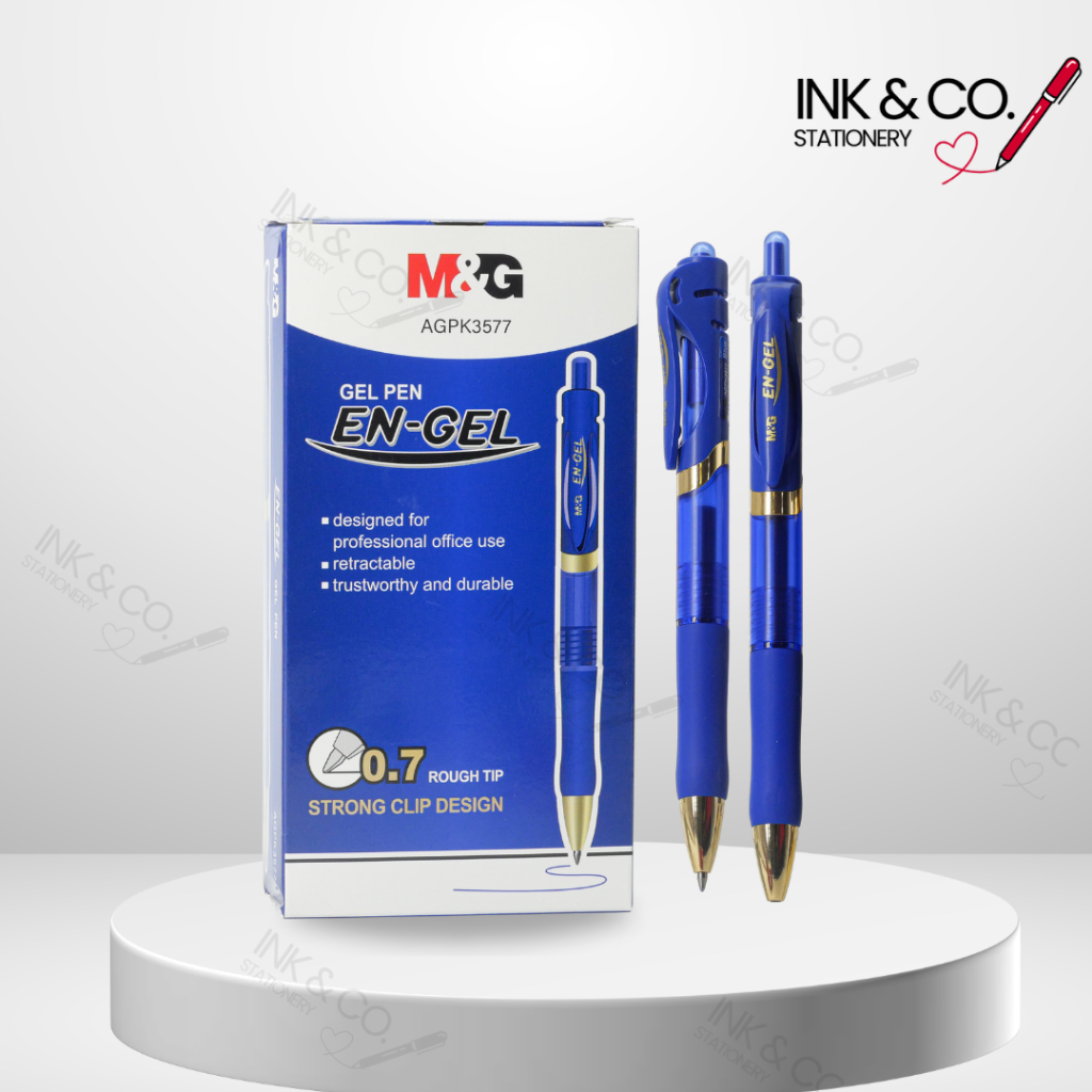 ปากกาเจลกด สีน้ำเงิน รุ่น AGPK3577A