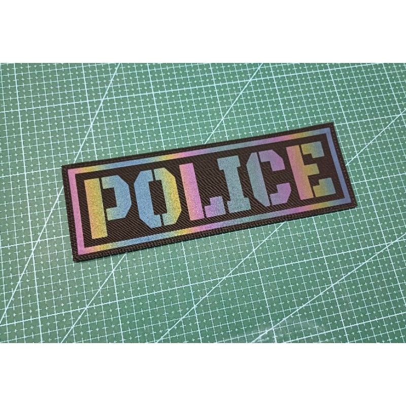 ป้าย POLICE  ขนาด 7×21 cm (กรอบ)