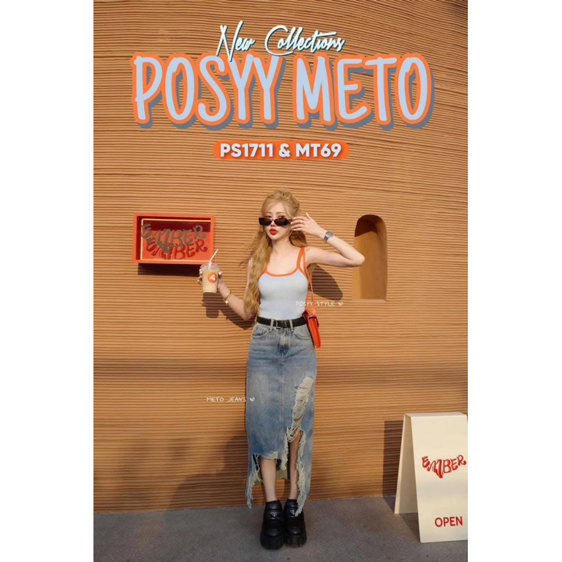 TD Clothing & Possy Style : POSYY METO กระโปรง M (new)