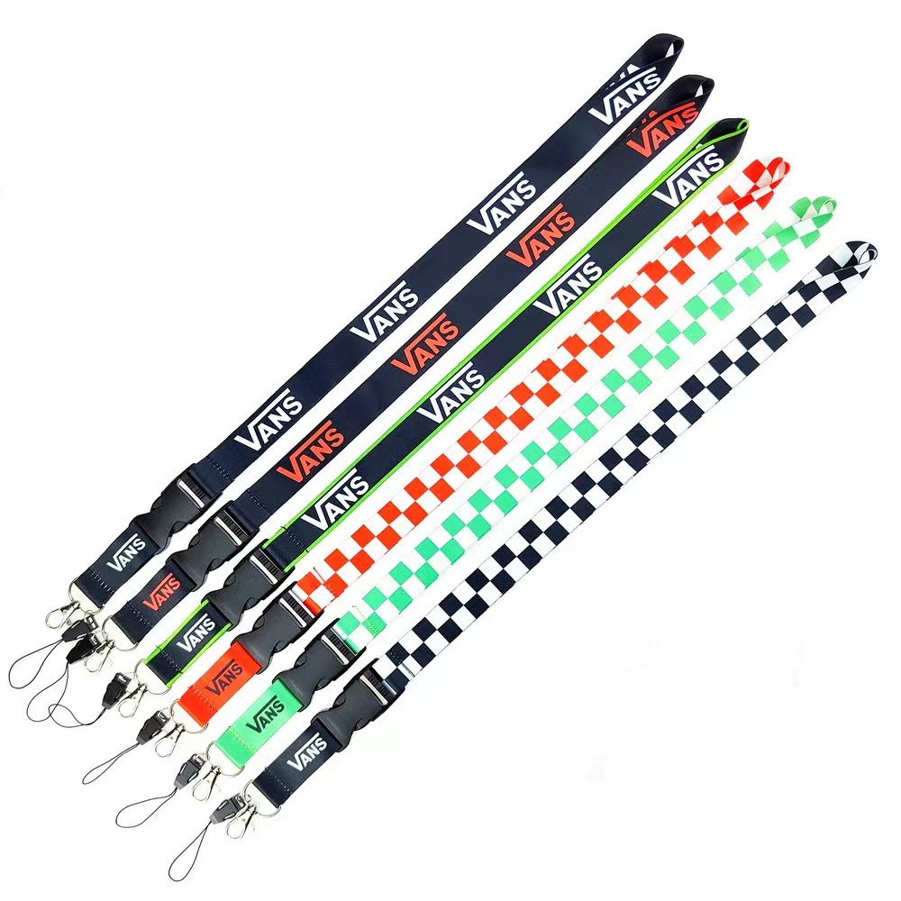 Vans lanyards สายคล้องคอแฟชั่นที่ถอดออกได้สำหรับผู้ถือแท็กหมายเลขโทรศัพท์มือถือกล้อง Airpods