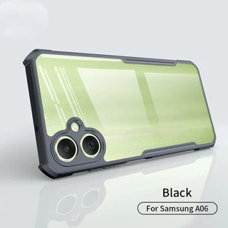 เคสขอบดำ หลังใส HHL สำหรับ For Samsung A37 A57 A07 A17 A06 A16 A15 A05 A05S A26 A36 A56 A25 A35 A55 AS23FE S24FE