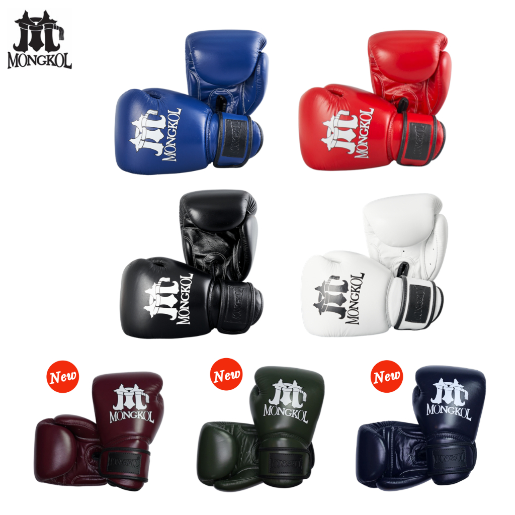 🇹🇭 (หนังแท้) นวมชกมวยต่อยมวย นวมแข่ง นวมฝึกซ้อม นวมหนังแท้ เด็กผู้ใหญ่/Genuine Leather Boxing Glove