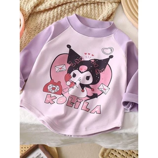 BB024 เสื้อยืดแขนยาว ขนาดเล็ก แฟชั่นสําหรับเด็กผู้หญิง พร้อมส่ง