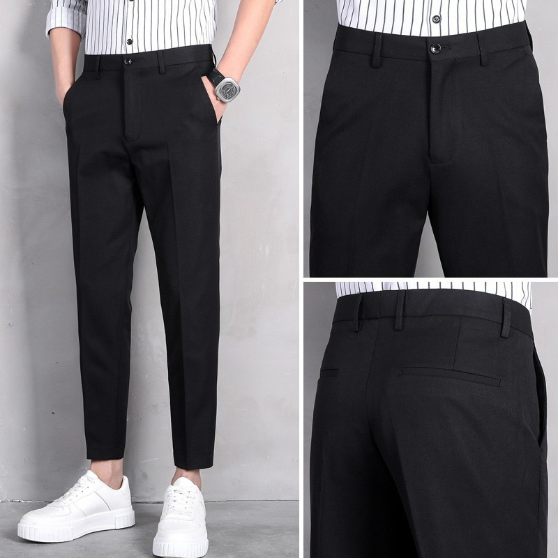 กางเกงขาเต่อเอวสูง ผ้ายืดทรงสวยสไตล์Korea  เอว28-40นิ้ว - รูปที่ 2