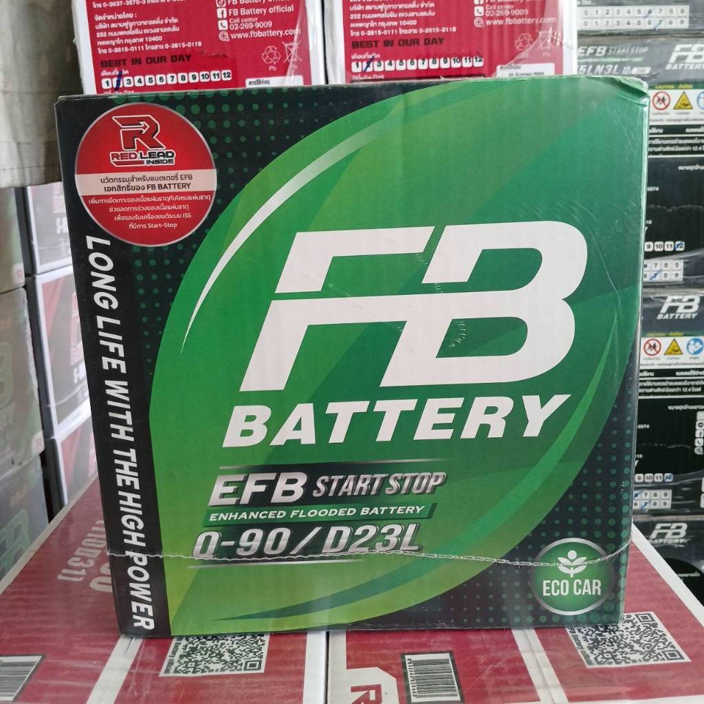 แบตเตอรี่​ FB​ Battery​ Q-90​แบตกึ่งแห้งพร้อมใช้งาน