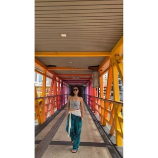 Bentoy🏝️ผ้าโพกเอว ลายลูกไม้ ตัดขอบ ผูกเอว คลุมผม เท่ๆ สไตล์​มินิมอลง(1234)