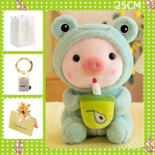 ตุ๊กตาหมูน้อย คุณอู๊ดอี๊ด ขนาด25cm ตุ๊กตาน่ารัก ของขวัญรับปริญญา ของขวัญวาเลนไทน์