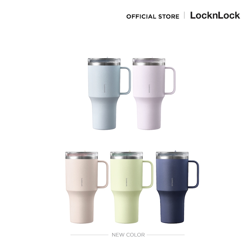 LocknLock แก้วน้ำเก็บอุณหภูมิ Metro King Tumbler สีพาสเทล ความจุ 820 ml. รุ่น LHC4326