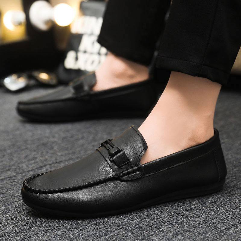 ✨จัดส่งที่รวดเร็ว✨รองเท้าโลฟเฟอร์ หนังวัวแท้ แบบนิ่ม  หรูหรา loafer คุณภาพสูง แฟชั่นฤดูร้อน  สําหรับผู้ชาย ไซซ์39-45