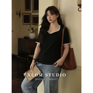ใหม่/#3535-เสื้อเเฟชั่นผู้หญิง เสื้อสาวอวบใส่ได้ ผ้านิ่มใส่สบาย
