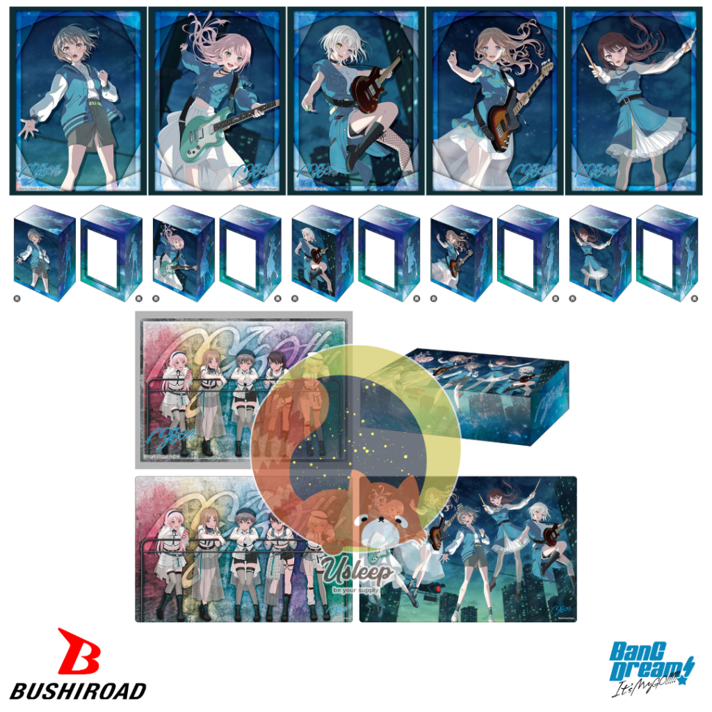Bushiroad Sleeve & Deck Holder V3 & Storage Box V2 & Rubber Mat V2 BanG Dream! MyGO!!! : Tomori, Anon, Raana, Soyo, Taki
