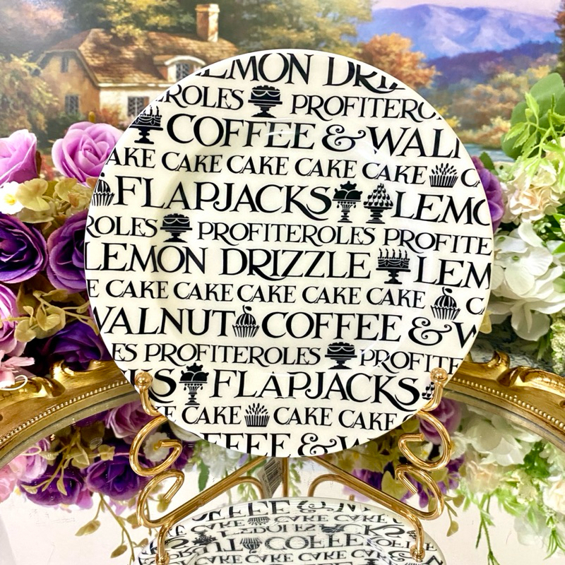 Emma Bridgewater Black Toast All Over Cake จาน 6.5 นิ้ว