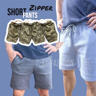 ⚡️F56⚡️กางเกงขาสั้น Biker ผ้าสำลี#มีซิป