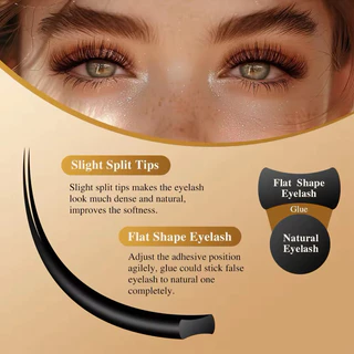(ร้านในไทย)ขนตาเส้นแบนปลายแฉก NAGARAKU 5th Generation Premium Matte Ellipse Lash(Air Series)#อุปกรณ์ต่อขนตาพร้อมส่งในไทย