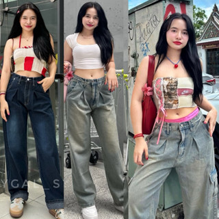 เอว 26-40 (กระบอกใหญ่จีบหน้า Happygal) สะโพกใหญ่ใส่แล้วปัง ❤…