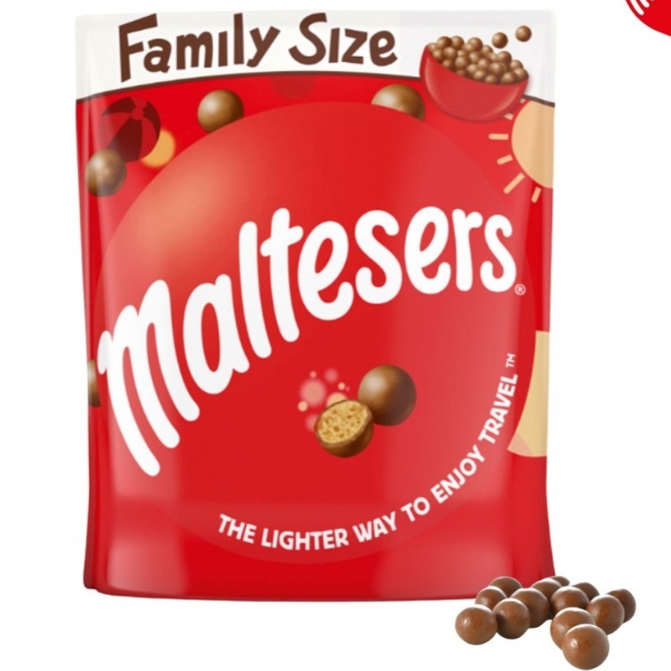 Maltesers 273g ขนมเคลือบช็อกโกแลต สอดไส้รสมอลต์หวานมันกรุบกรอบ BBF.31/01/27 จากออสเตรเลีย