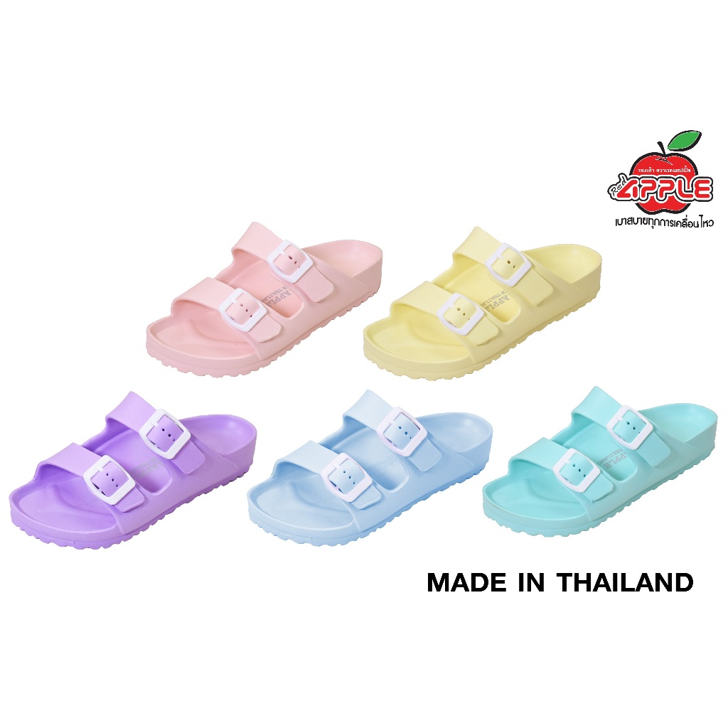 Red Apple รองเท้าแตะเด็ก สีพาสเทล (Pastel)  รุ่น BG2562  #24-35