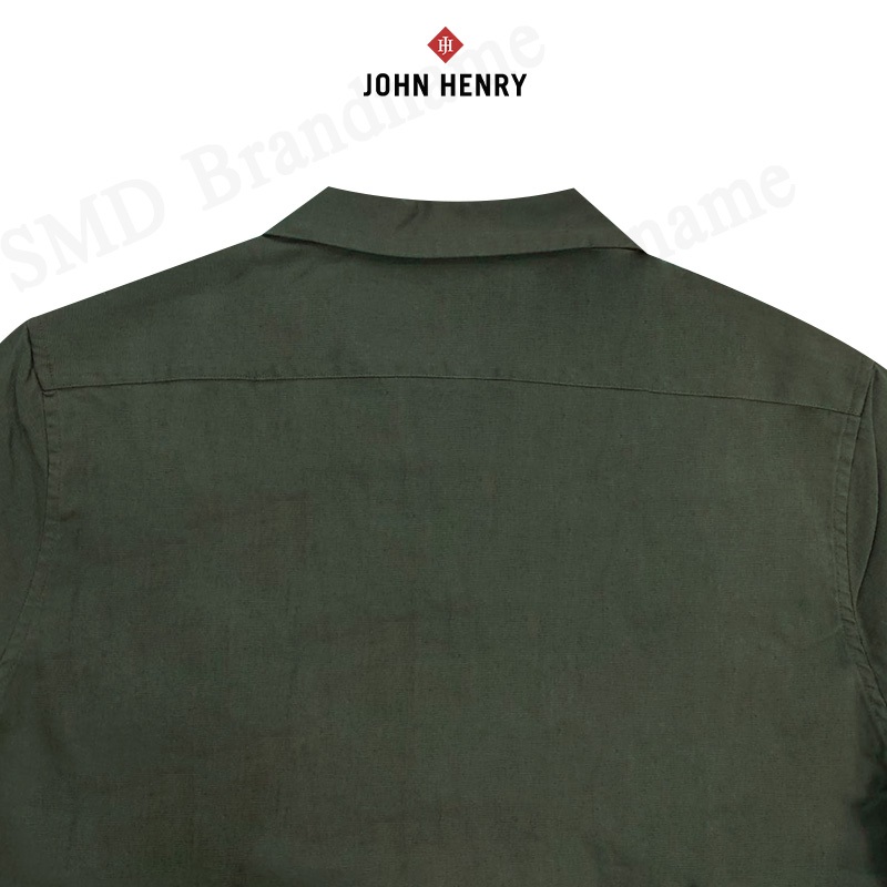 John Henry เสื้อเชิ้ตแขนสั้น รุ่น Men's Short Sleeves Shirts (Moss Green) Code: JH S224MSSRG26 - รูปที่ 3