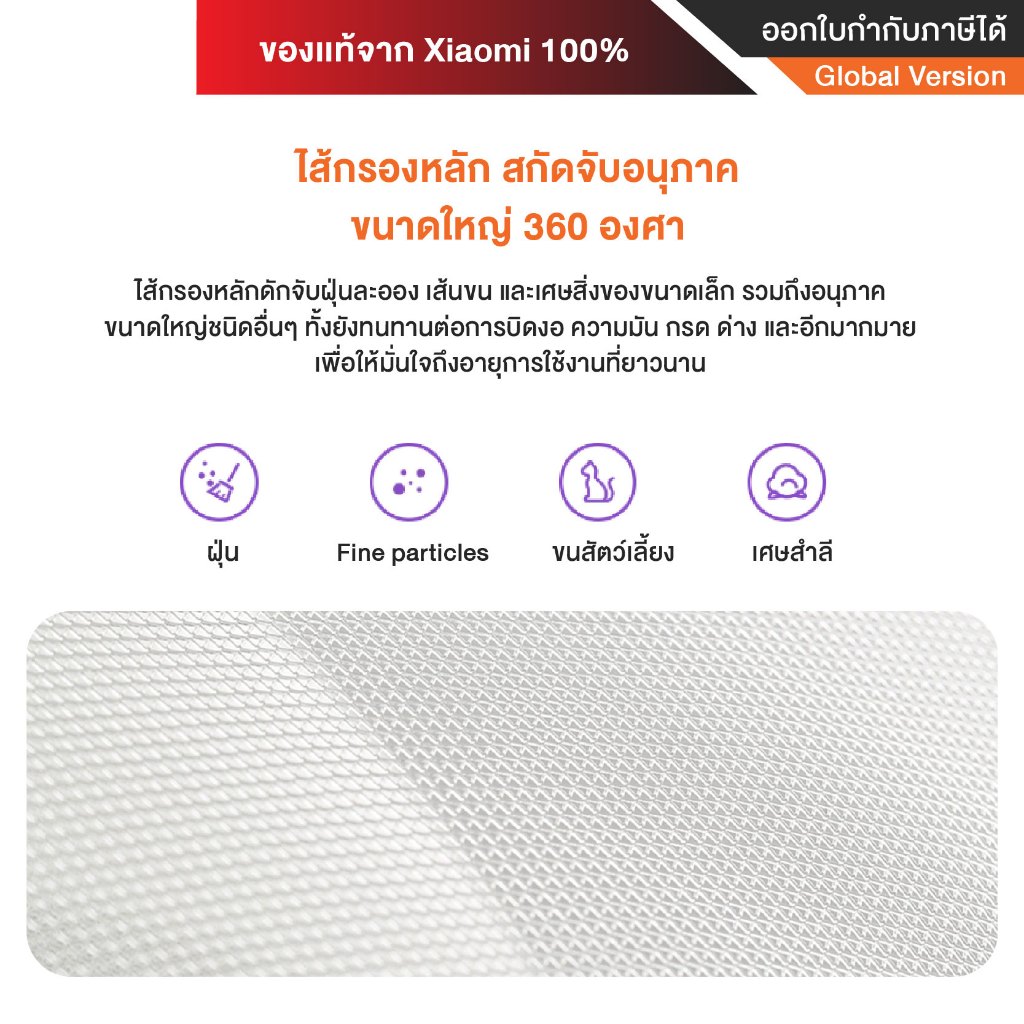 Xiaomi Air Purifier  Filter ไส้กรองอากาศ รุ่น 4 Compact/ 4 Pro /4 Lite/ 4 TH/ Elite/6 Filter สามารถออกใบกำกับภาษีได้ รูปที่ 6