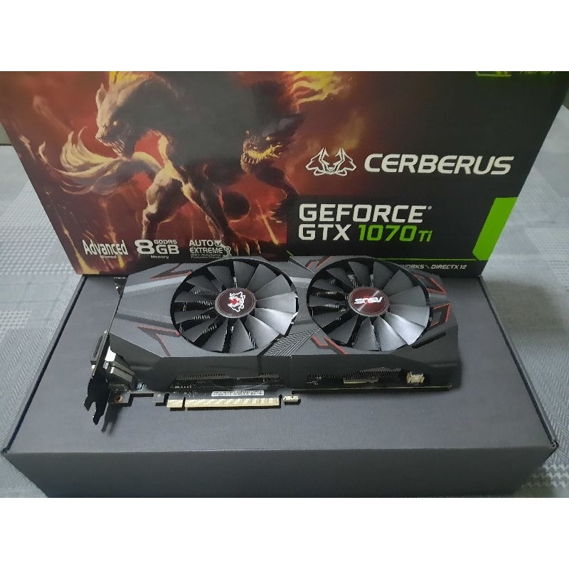 GeForce® GTX 1070 Ti  Asus CERBERUS (การ์ดจอมือสอง)