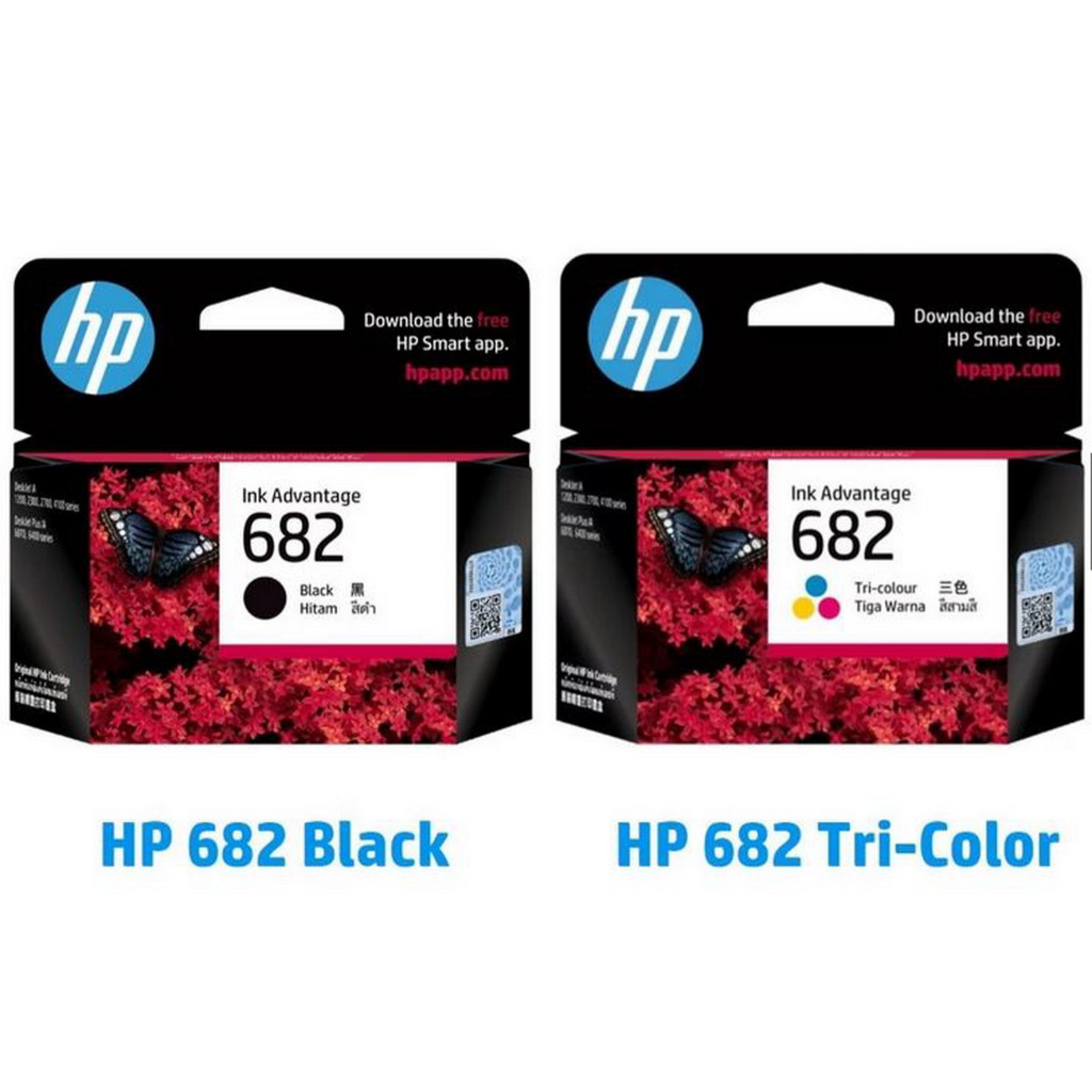 HP 682 BK/CO ตลับหมึกดำ และ หมึกสี