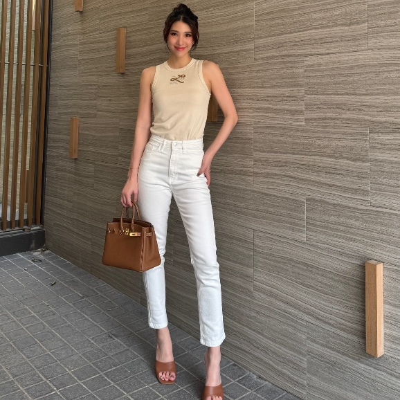 VRT - White jean  ( VRT Basic)