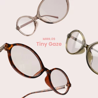 MIRR.09 Tiny Gaze แว่นตากรองแสงสีฟ้า ป้องกันแสง UV400 บริการเปลี่ยนแว่นฟรีถ้าใส่ไม่เข้ารูปหน้า