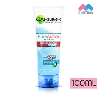 โฟมล้างหน้า การ์นิเย่ วิปโฟม สครับ Garnier Bright Complete / Vitamin C / Sakura Glow Face Wash Scrub 100 ml. / 150 ml.