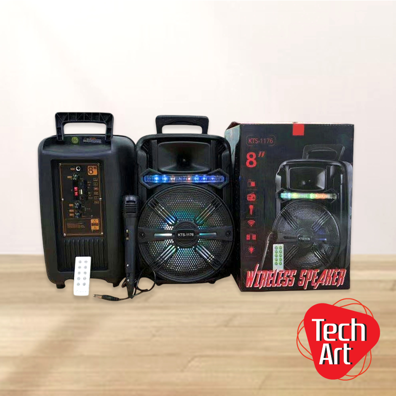 ลำโพงบลูทูธ KBroad รุ่น KTS-1176 ดอกลำโพง 8 นิ้ว เบสแน่น แถมไมค์+รีโมท