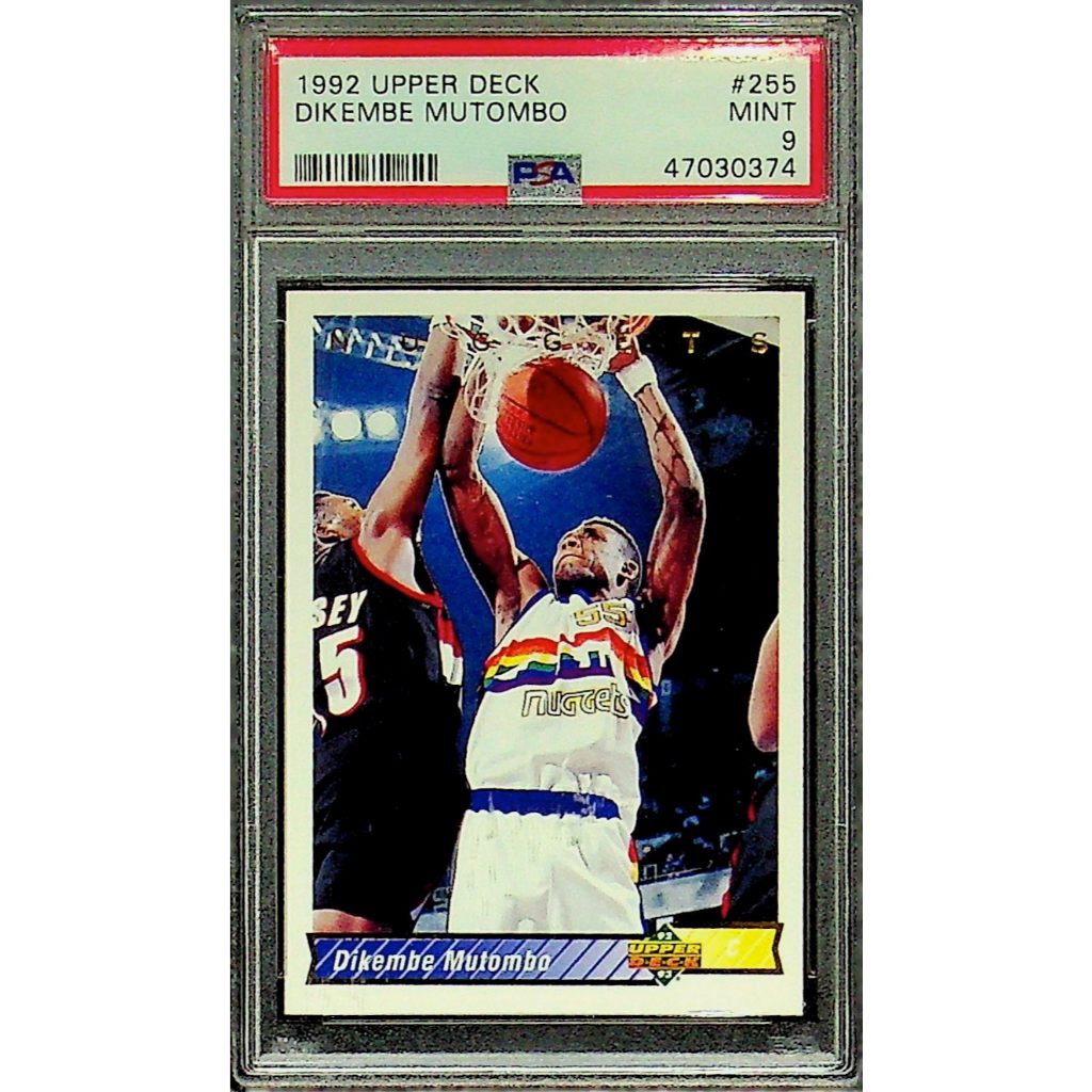 Dikembe Mutombo PSA 9 #255 - 1992 Upper Deck