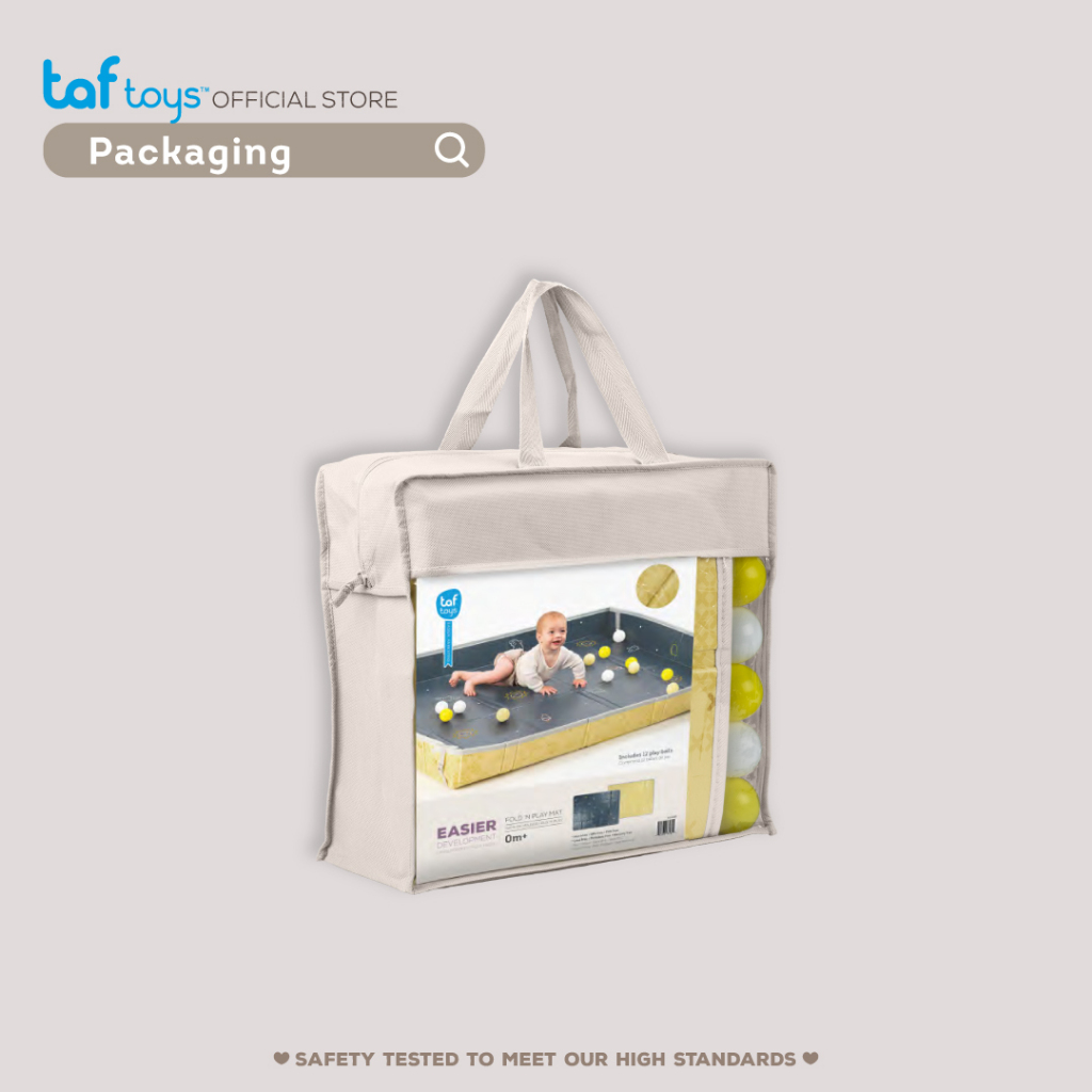 Taf Toys เสื่อรองคลาน พับได้ ขนาดใหญ่ Fold 'n Play Mat ของใช้เด็กแรกเกิด รูปที่ 8