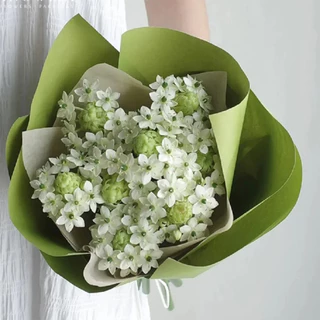 20 แผ่น / กระดาษโอยะสองสีห่อช่อดอกไม้ กันน้ำได้ สองสีในแผ่นเดียว!!ขนาด58*58ซม DIYงานครบรอบ สไตล์เกาหลี