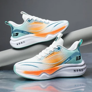 boy.shop รองเท้ากีฬาชาย ลำลองและทันสมัย ​​พื้นหนา ผ้าใส่สบายและระบายอากาศได้ดี เหมาะสำหรับเล่นกีฬาและใช้ในชีวิตประจำวัน