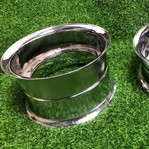 กะทะล้อ สำหรับHONDA ชาลี ขอบ4.7/10 6.1/10 (ราคา1ล้อ)ใส่ดุม4ก้านงานผลิตใหม่เป็นงานดิบ/ชุบ สินค้าผลิตจากเหล็กหนา
