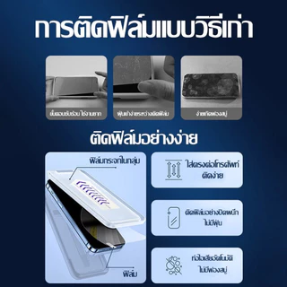【1 แถม 1】ฟิล์มกันมองกันเสือก เต็มจอแบบเคส สำหรับ iPhone 15Pro 15 14ProMax 14Pro 13 12 12Pro 12ProMax XR 11 XSMAX X XS