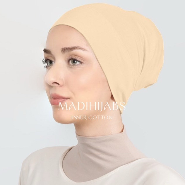 INNER WARDA COTTON อินเนอร์หมวกในผ้าคอตตอน แบบเย็บปิดบนหัว