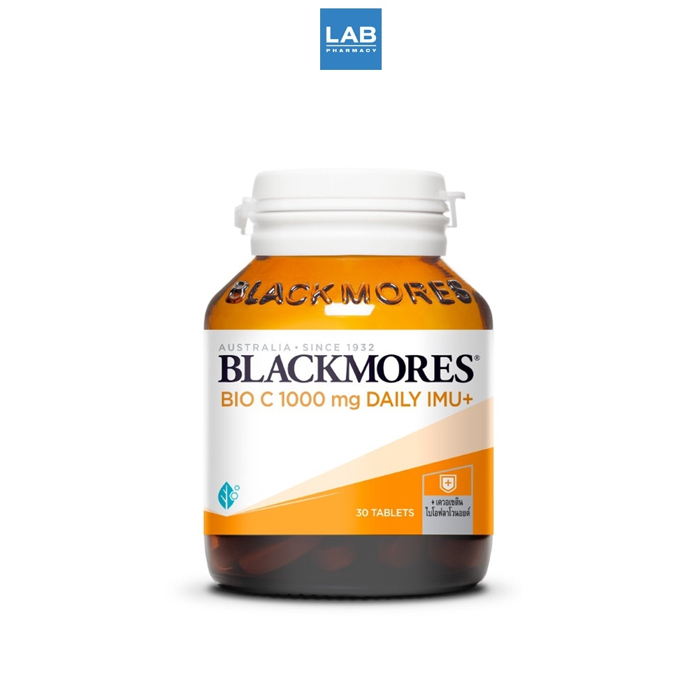 Blackmores BIO C 1000 mg Daily IMU+ 30 Tablets แบลคมอร์ส ไบโอ ซี 1000 มก. เดลี ไอมู+ 30 เม็ด(ผลิตภัณฑ์เสริมอาหาร)