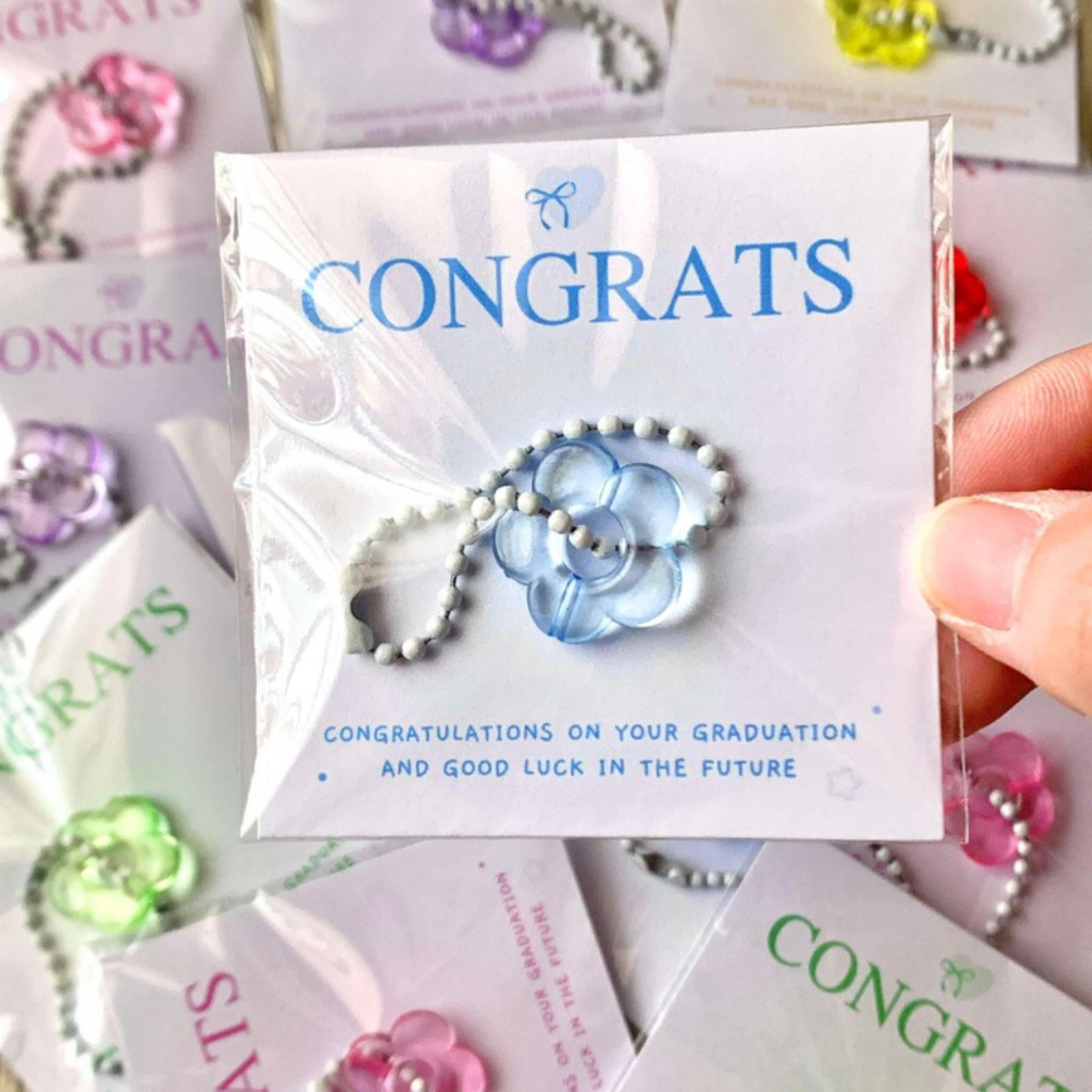[พร้อมส่ง] การ์ดปัจฉิม ของขวัญ congratulations Ver.พวงดอกไม้ (สี) [ขั้นต่ำ 5 ชิ้น] - รูปที่ 2