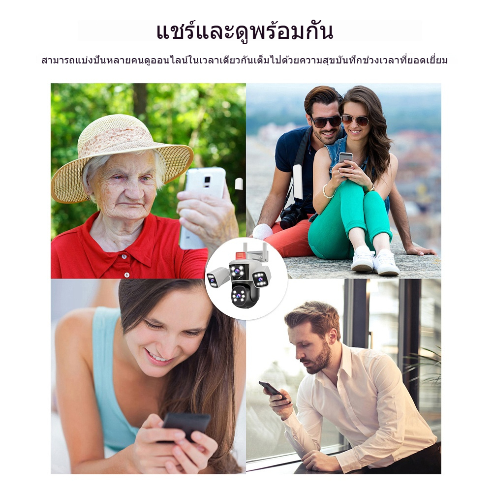 CCTV WIFI  กล้องวงจรปิด  IPC360-BF1  ซูม 10 เท่า  4K,การติดตามอัตโนมัติ AI เสียงสองทาง คืนวิสัยทั