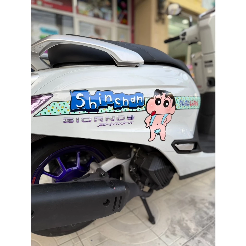 สติ๊กเกอร์แต่งรถลายชินจัง Honda Giorno thumbnail 5