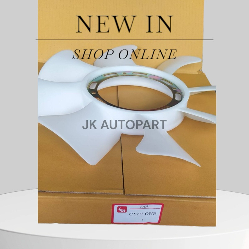 ใบพัดลมหม้อน้ำ MITSUBISHI L200,CYCLONE,4D56,MAZDA B2200/BONKP