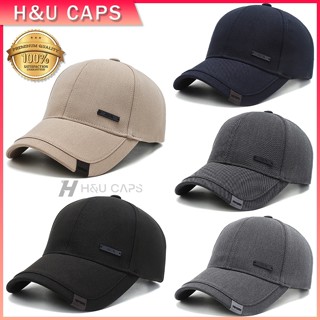 หมวกเบสบอล ผ้าฝ้ายแท้ ปักตัวอักษร สไตล์เกาหลี ย้อนยุค เหมาะส…