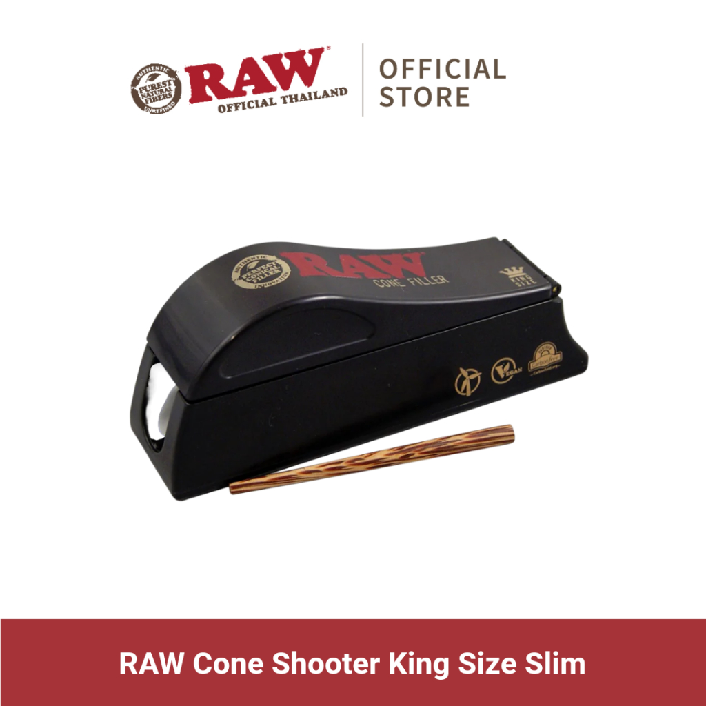 เครื่องใส่สมุนไพร RAW Cone Shooter King Size Slim เหมาะสำหรับกระดาษม้วนขนาด King Size Slim คุณภาพดีจ
