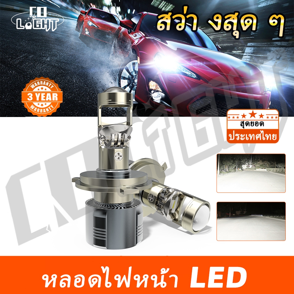 CO LIGHT 1 Pair H7 H11 H4 LED Headlight Mini Lens Projector LHD/RHD 9005/9006 Auto Hi/Low Beam STG