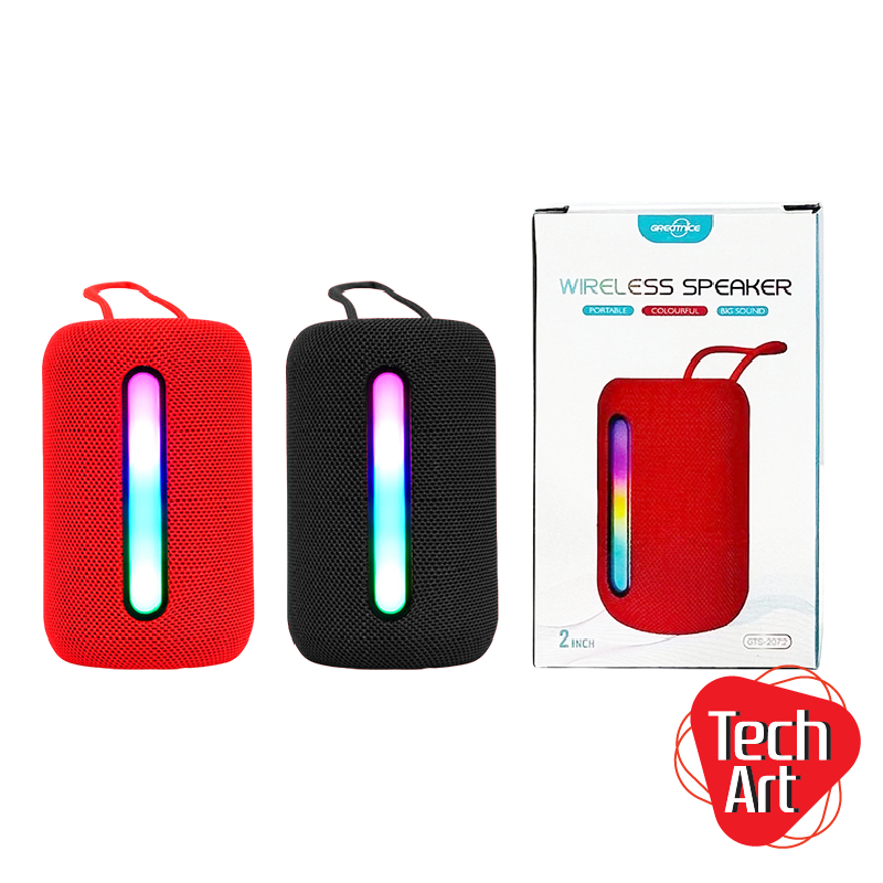 ลำโพงบลูทูธ GREATNICE รุ่น GTS-2072 ขนาดกะทัดรัด พกพาสะดวก พร้อมไฟ LED