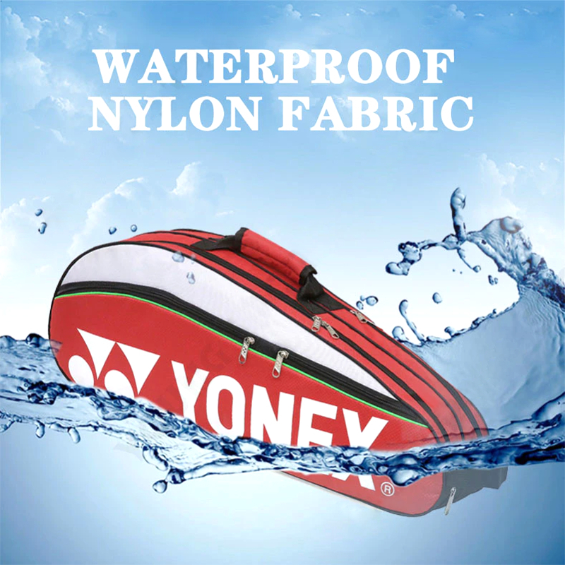 พร้อมส่ง กระเป๋าแบดมินตัน กระเป๋าเทนนิส ของแท้ กันน้ำ ความจุขนาดใหญ่ กระเป๋าแบดมินตันใส่รองเท้าได้ badminton bag - รูปที่ 2